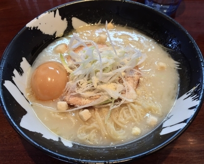 「食べる白玉＋味玉（￥730＋￥100）」@こくまろ鶏らーめん 久久の写真