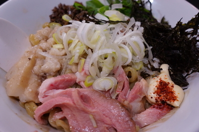 「濃厚背脂イカまぜそば（５０食限定）」@麺処 晴の写真