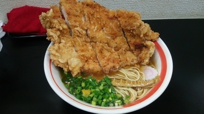 「揚チキンめん」@自家製麺SHINの写真