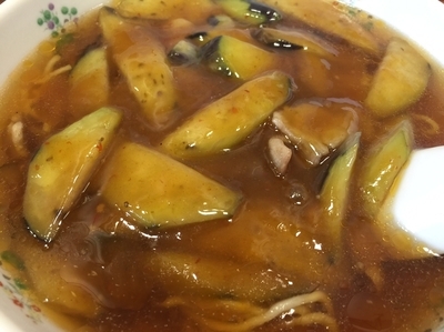 「ナスラーメン」@金門飯店 大井三つ又店の写真