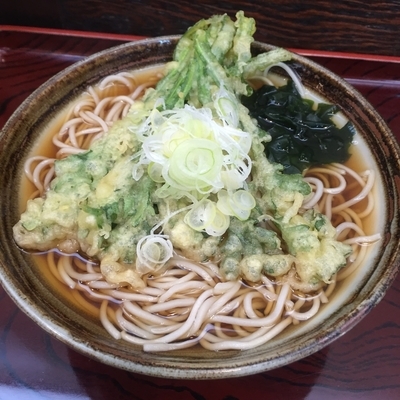 「春菊天（￥390）」@そば処 はるなの写真
