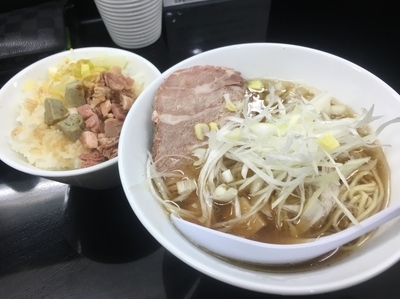 「煮干中華そばeasy＋ニボバタご飯」@煮干中華そば のじじR 我孫子店の写真