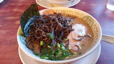 「ラーメン　きくらげ」@博多長浜らーめん 楓神の写真