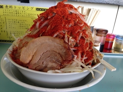 「辛味噌カタメやさいカラメ一味唐辛子850円」@らーめん☆王子の写真