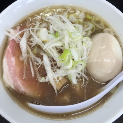 「煮干中華そば(normal)＋煮卵＋半替玉」@煮干中華そば のじじR 我孫子店の写真