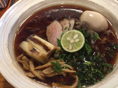 「鴨そば780円、味玉100円」@はりけんラーメン 南店の写真