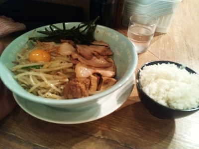 「汁なし豚野郎（950円）+ライス（100円）」@野郎ラーメン 錦糸町店の写真