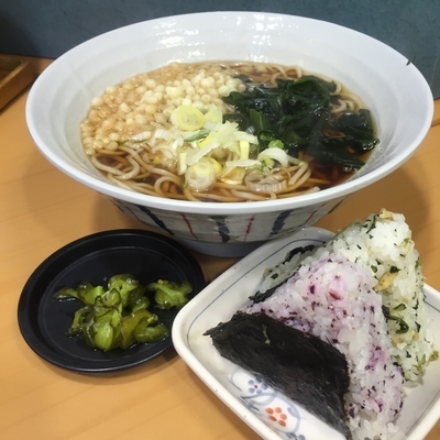 「朝食セット（￥320）」@名代 富士そば 秋葉原店の写真