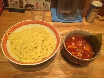 「辛味MAXつけ麺(あつもり、大盛)  760円」@つけ麺屋 やすべえ 池袋店の写真