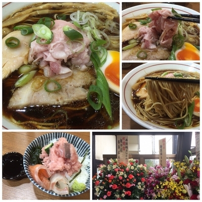 「中華そば750円 海鮮丼400円」@寿製麺よしかわ 川越店の写真