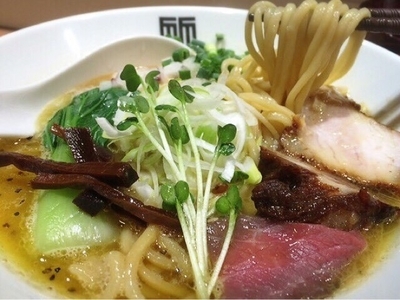 「鶏ホタテラーメン(900円)」@竹末東京プレミアムの写真