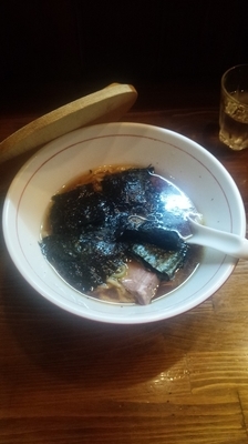 「ラーメン800円＋のりまみれ200円」@らーめん かねかつの写真