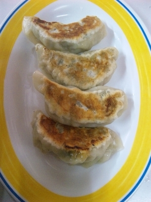 「ラーメン餃子セットの餃子」@中華料理 昇龍の写真