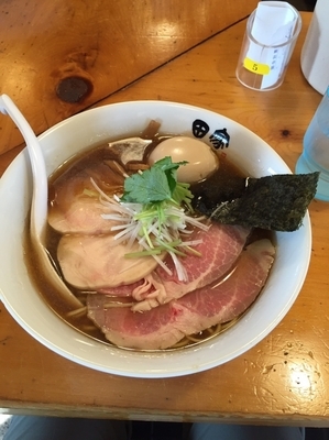 「限定 特製あごそば」@中華そば 田家 本店の写真