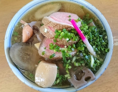 「【新春限定】7種野菜のけんちん蕎麦～鴨ロースを添えて」@MENYA 食い味の道有楽の写真