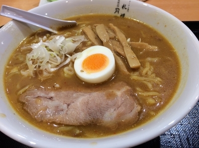 「カレー味噌ラーメン ￥８８０」@ラーメン専門三代目 月見軒 SUNAMO店の写真