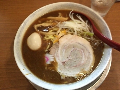 「節仕込みラーメン 太麺大盛り+味玉800円」@栄昇らーめんの写真