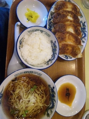 「餃子セット」@手作り餃子ラーメン まる長の写真