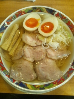 「肉そば（味玉トッピング）」@中華そば 鈴木 弥富店の写真