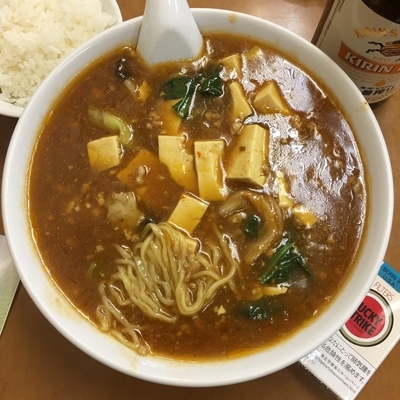 「マーボー豆腐メン」@中国大連家庭料理 金春 本館の写真