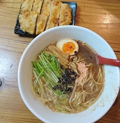 「鶏天ラーメン」@中華蕎麦 りんすず食堂の写真