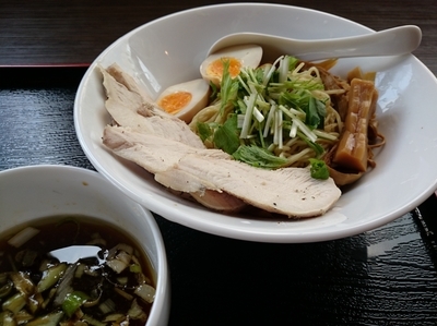 「鶏つけそば1000円(朝霞お祭り仕様)」@らぁめん屋 カネキッチンの写真