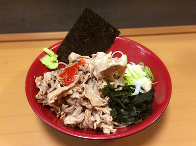 「冷し肉富士(470円)」@名代 富士そば 秋葉原店の写真