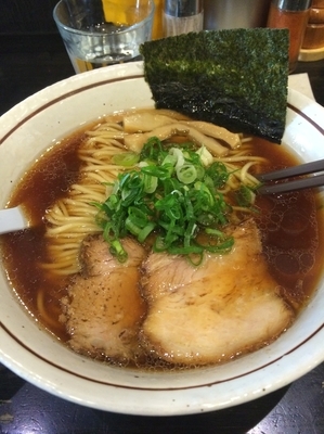 「中華蕎麦800円普通盛り」@中華そば しながわの写真