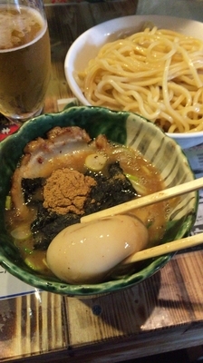 「燻玉つけめん」@麺や 璃宮の写真