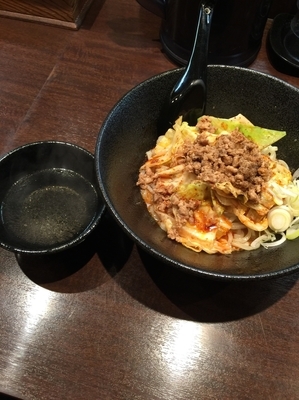 「汁なし坦々麺 スープ付 800円」@麺喰屋 Senmiの写真