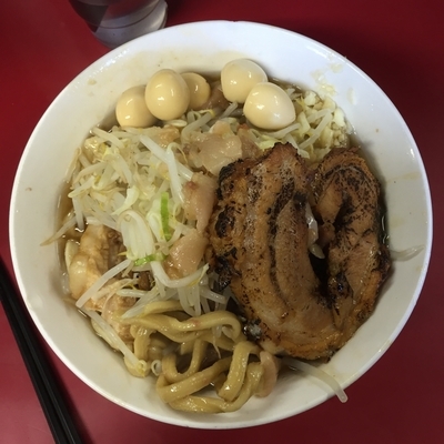「小ラーメン＋巻きチャーシュー＋うずら卵」@蓮爾 登戸店の写真