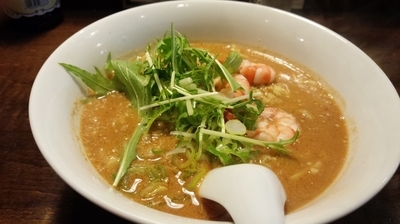 「濃厚海老味噌担々麺」@濃厚担々麺・らーめんつけめん 仁の写真