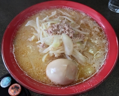 「ミソラーメン＋煮たまご（￥800＋￥100）」@味噌ラーメン 雪ぐにの写真
