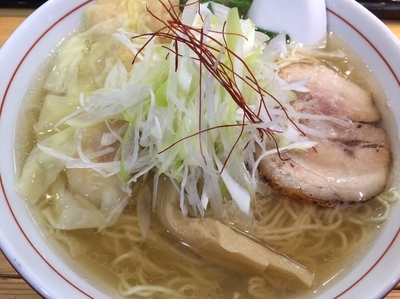 「海老ワンタン麺(塩)(大)」@利尻昆布ラーメン くろおびの写真