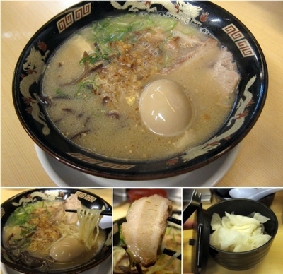「豚とろラーメン 750円 + 半熟煮たまご（呪文でサービス）」@鹿児島ラーメン 豚とろ 天文館本店の写真
