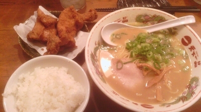 「唐揚げ定食(こってり)1030円」@天下一品 大宮東口店の写真