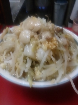 「小豚(全マシ)」@ラーメン二郎 目黒店の写真