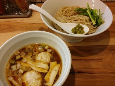 「鶏団子と木の子の柚子胡椒つけ麺（限定）」@らーめん カッパハウスの写真