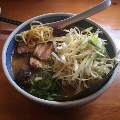 「肉そば大盛+ネギ」@中華そば しんの助の写真