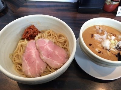 「ドロ味噌つけ麺 300g ざめし ¥900、¥150」@（麺）並木商事の写真