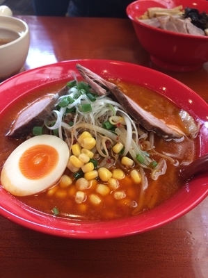 「辛みそラーメン¥780 肩ロースチャーシュー¥110」@めんや 福助の写真