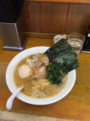 「ラーメン 味玉トッピング」@らーめん 㐂輪の写真