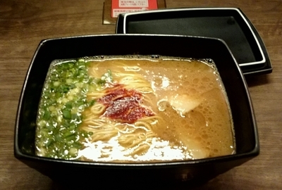 「釜だれとんこつラーメン」@一蘭 天神西通り店の写真