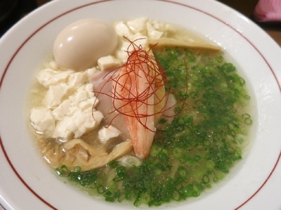 「蟹出汁冬麺 980円 ＋ 鯛めし小 （VIPカード利用）」@鯛塩そば 灯花 本店の写真