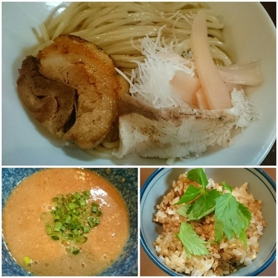 「【祝日限定】濃厚鰤つけ麺（鰤飯付）￥1080」@ラーメン ひかりの写真