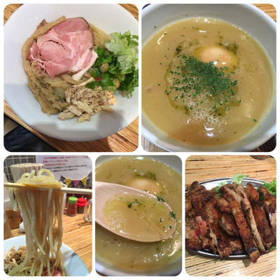 「鶏つけそば¥800+ナマイキチキン¥400&more」@NOODLE STOCK 鶴おかの写真