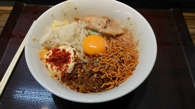 「まぜそば」@ジャンクガレッジ プレナ幕張店の写真