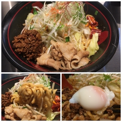 「紅まぜそば 800円＋ビール」@麺創研 紅 国分寺の写真