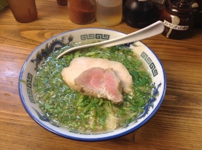 「香菜貝出汁そば」@くじら食堂の写真