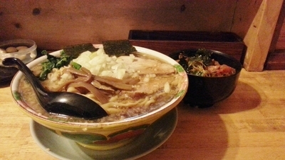 「燕三条ラーメン大+パワー丼小」@パワー軒の写真